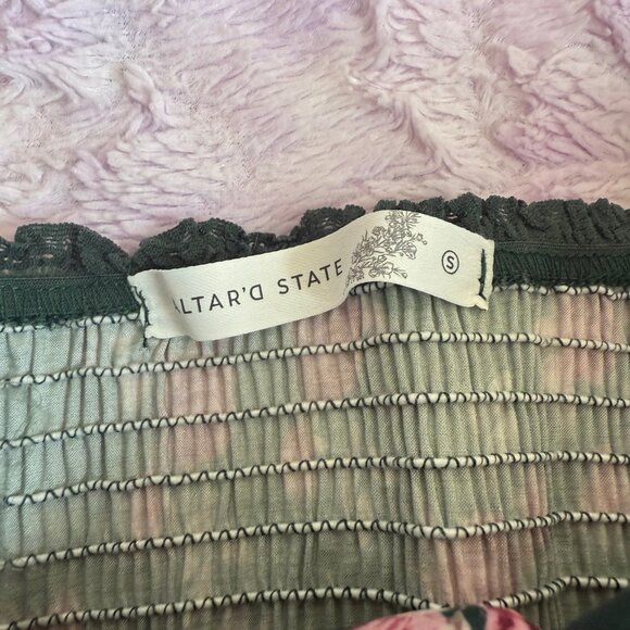 Altar'd State Clover Floral Bubble Dress, Size S - Picture 3 of 8